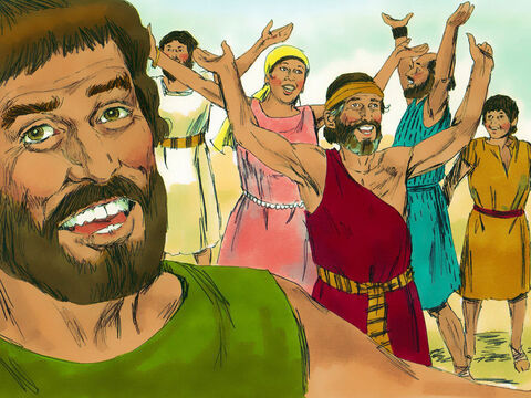 Éxodo 15 v 1 - 21 Moisés y todos aquellos que habían escapado cantaron una canción sobre su rescate para agradecer a Dios. – Número de diapositiva 20