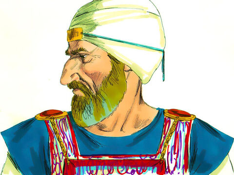 En la cabeza, el Supremo Sacerdote usaba un turbante hecho de fino lino que estaba enrollado alrededor de la cabeza. – Número de diapositiva 27