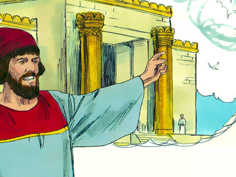 Nehemías sabía que estaba mal que él entrara en el Templo.<br/>–¿Por qué debería huir? ¿Tengo que entrar en el templo para salvarme? ¡No lo haré! –insistió. – Número de diapositiva 20