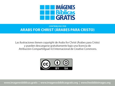 Free Bible images. Patrocinado por Árabes para Cristo.  Estas imágenes  tienen derechos reservados a nombre de Arabs for Christ o Sweet Publising y son distribuidos bajo una licencia Creative Commons Attribution -ShareAlike 3.0 Unported  www.ArabsforCrist.org – Número de diapositiva 14