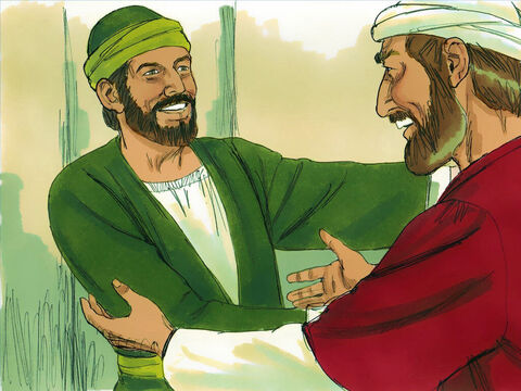 Bernabé alentó a Pablo para que fuera a Antioquía a ayudar a los nuevos conversos. – Número de diapositiva 6