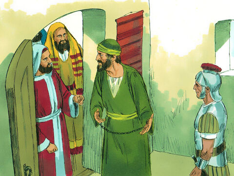 En Puteoli, Pablo encontró algunos cristianos que lo invitaron a pasar una semana con ellos. – Número de diapositiva 7