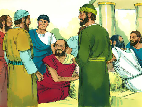 Algunos judíos fueron persuadidos y se unieron a Pablo y a Silas, junto con muchos griegos temerosos de Dios y varias mujeres prominentes. – Número de diapositiva 4