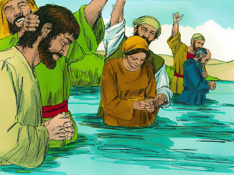 Aquellos que aceptaron este mensaje fueron bautizados – Número de diapositiva 11