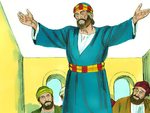 Pedro viajaba por el país visitando a aquellos que habían creído en Jesús. – Número de diapositiva 1