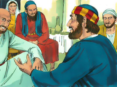 Se encontró con los cristianos en Lida para incentivarlos. – Número de diapositiva 3
