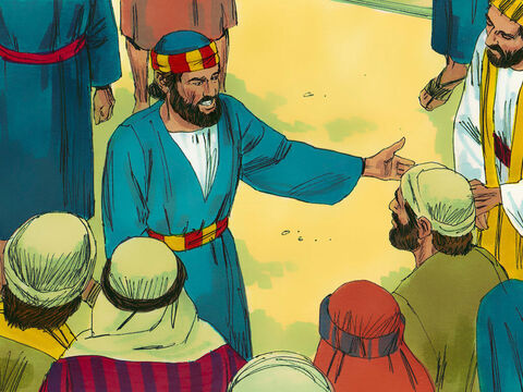 Pedro los animó a que se volvieran hacia Dios y les dijo que sus pecados serían perdonados. – Número de diapositiva 3