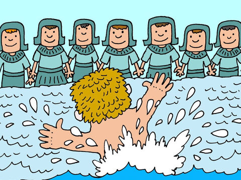 Saltó al agua gritando: "¡Mira! El Dios de Eliseo me ha sanado". – Número de diapositiva 10