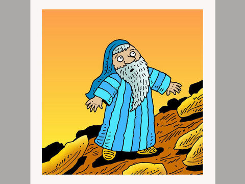 Dios le dijo a Moisés que subiera por su cuenta a la cima del monte para poder hablar con él. – Número de diapositiva 3