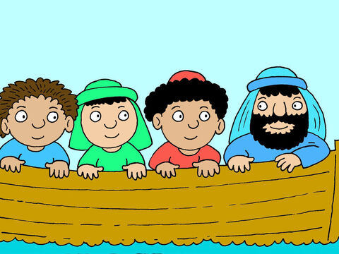 Cuando Jesús y Pedro subieron a la barca, el viento dejó de soplar. – Número de diapositiva 14