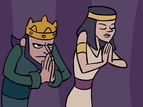 El rey Acab y su reina malvada, Jezabel… – Número de diapositiva 1