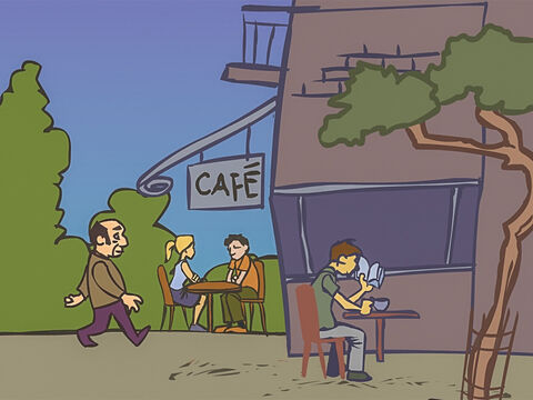 Al día siguiente, el juez visitó su cafetería local y pidió un café negro. – Número de diapositiva 14