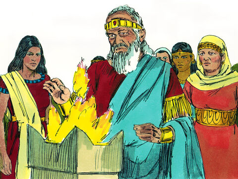 El Señor se enojó con Salomón por haberse alejado de Él y por ofrecer sacrificios a los ídolos. – Número de diapositiva 4