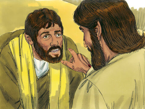 Luego, Jesús le dijo a Tomás:<br/>–Tú has creído porque me has visto. ¡Cuán felices son aquellos que creen aunque no me hayan visto! – Número de diapositiva 12