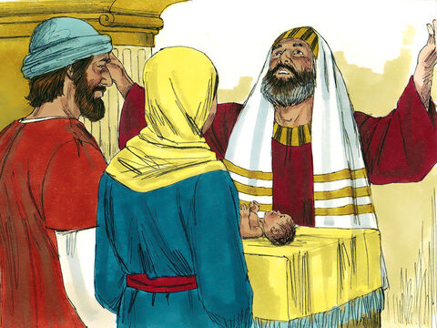 Ocho días después de su nacimiento, Jesús fue llevado a la ceremonia judía de la circuncisión (Génesis 17:11 – Número de diapositiva 1