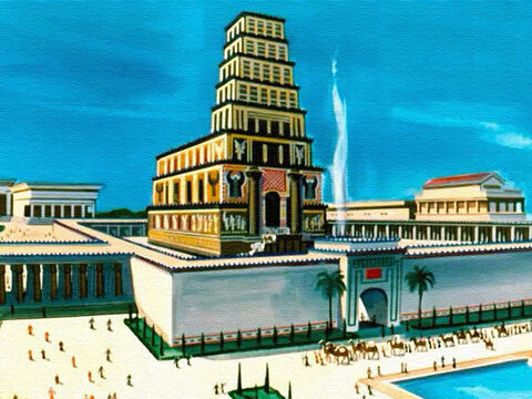 Salomón sabía que el magnífico templo, cuya construcción había durado siete años y usado a  miles de hombres ... y su palacio ... – Número de diapositiva 28