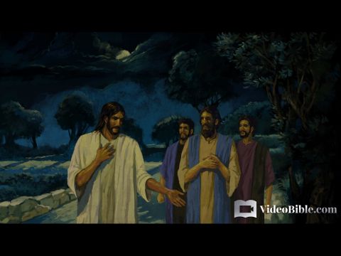 Jesús salió de la ciudad y, como de costumbre, se dirigió al monte de los Olivos y sus discípulos lo siguieron. Cuando llegaron al lugar, les dijo: «Oren para que no caigan en tentación».<br/>Lucas 22:39–40 – Número de diapositiva 4