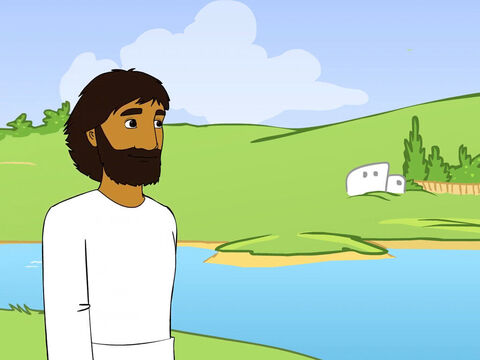 Una vez más, Jesús fue a la orilla del lago de Galilea. – Número de diapositiva 1