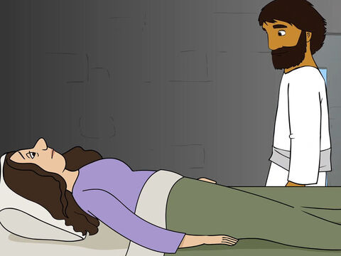 Jesús se acercó a ella. – Número de diapositiva 3