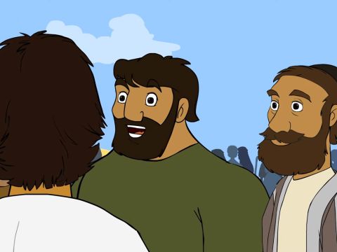 Los discípulos dijeron: “Este lugar es como un desierto. ¿Dónde encontraremos suficiente comida para alimentar a tanta gente?” – Número de diapositiva 7