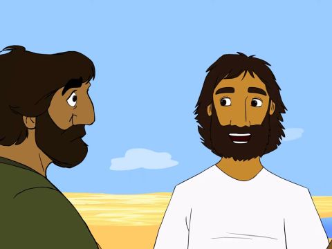 Jesús les preguntó cuánta comida tenían. – Número de diapositiva 8