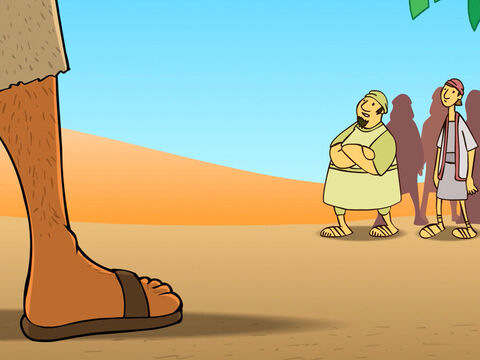 Entonces Juan el Bautista apareció en el desierto y les dijo a todos... – Número de diapositiva 4
