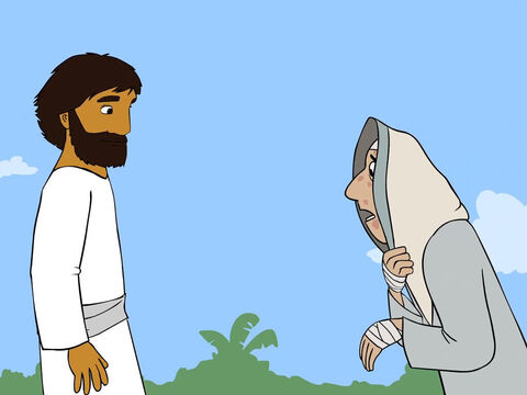 Un hombre con lepra se acercó a Jesús y se arrodilló. – Número de diapositiva 3