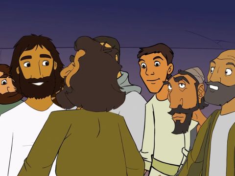 Después que Jesús y sus discípulos se separaron de la multitud y entraron en la casa, le preguntaron qué significaban estas palabras. – Número de diapositiva 5