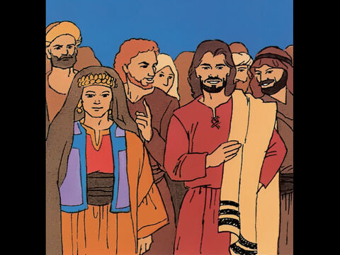 Jesús también está en la celebración, con su madre y algunos amigos… – Número de diapositiva 2