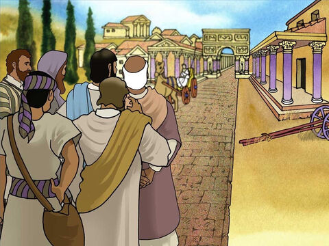 Jesús aceptó desviarse de su camino para ayudar al centurión romano "gentil" y a su siervo. El centurión vivía alejado del pueblo judío, en las afueras de Capernaúm, donde había una guarnición romana. Muchos judíos nunca entrarían en la casa de un gentil. – Número de diapositiva 6