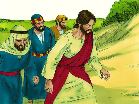 Jesús y sus discípulos estaban camino a Jerusalén y pasaron por la ciudad de Jericó. – Número de diapositiva 1